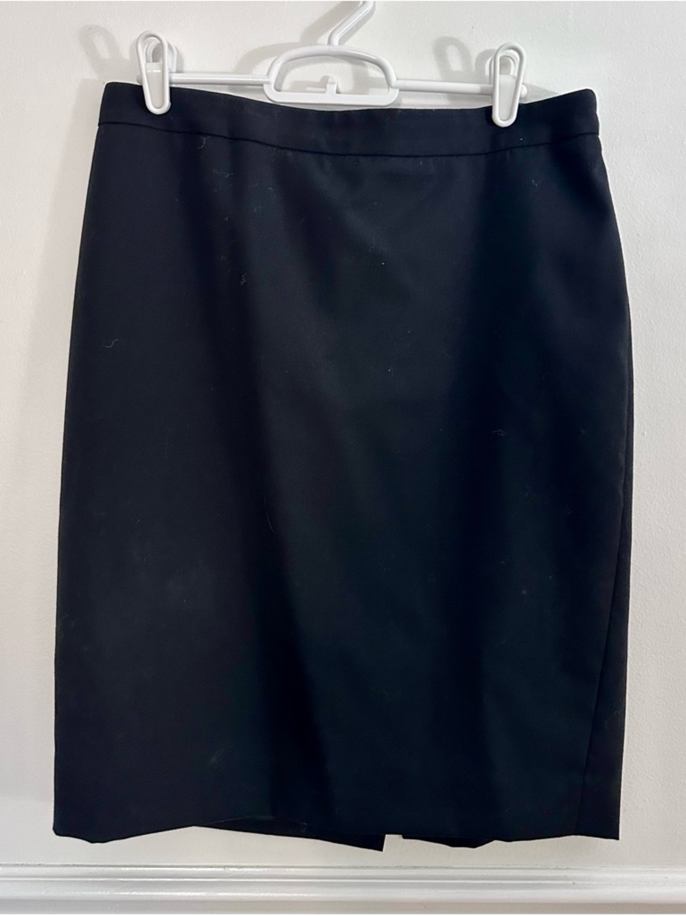 J.Crew No. 2 Pencil Skirt Black 100% Wool Lined Holiday 2014 Career Size 6